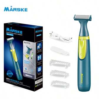 Electric Shaver For Men And Women Portable Full Body Trimmer USB T Shaped Blade Razor For Beard Armpit For Washable