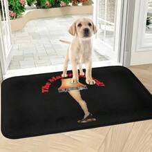 1 szt. poliestrowa wycieraczka, odpowiednia do kuchni i salonu, nadająca się do prania w pralce, lekka, z motywem świątecznym, antypoślizgowa mata dywanowa, prostokątny zestaw dywaników dekoracyjnych do domu – z długim włosiem