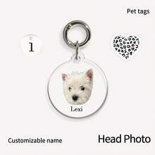 1pc Customized Photo Keychain, Acrylic Pet Photo Keychain, Personalized Photo Gift, Unique Gift For Boyfriend/Girlfriend, Husband/Wife, Dad/Mom, Valentine's Day, Birthday, Youth Anniversary, Father's Day, Mother's Day, Couple Gift, Customized Photo Keychain | Personalized Keychain | Anniversary Gift | Gift For Him | Gift For Her | Christmas Gift | Customized Logo Keychain