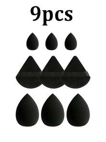 Set di 17 pennelli e spugnette per il make-up, set professionale di pennelli e spugnette per il make-up. Set di pennelli e cuscinetti per cipria. Include: 7 pennelli per il make-up, 4 uova a goccia d'acqua, 3 cuscinetti triangolari per cipria, 3 mini uova. Set di pennelli, kit di pennelli per il make-up, set di pennelli per il make-up, set di make-up completo, set di pennelli per il make-up, kit di make-up completo, set di pennelli, set di pennelli per il make-up, set regalo per il make-up