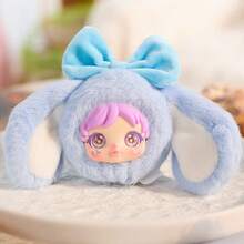 Caja ciega de peluche de conejo lindo, con estilos diversos, adecuado como regalo de cumpleaños, regalo sorpresa, Día de San Valentín, regalo universal para fiestas, material ABS (duro) en la cara interior, sin relleno