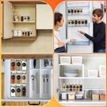 12pcs 4oz Clear Glass Spice Jars With Metal Caps, Shaker Lids, Collapsible Funnel - Dishwasher Safe Seasoning Organizer