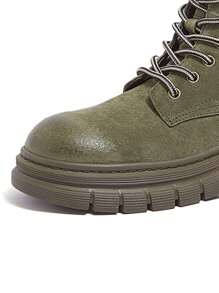 CAMEL CROWN 女士运动休闲鞋，秋冬户外黄色靴子，真皮沙漠靴，厚底徒步靴