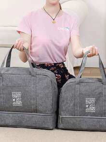 新款时尚户外折叠旅行行李收纳袋，大容量便携式收纳袋（可挂在行李箱手柄上），多功能收纳盒配件。 - 彩色 - 查看 5