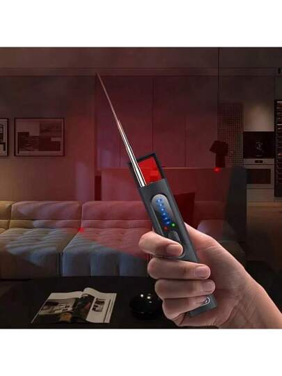 1pc Hidden Camera Detector. It Features Functions Such As Detection, Radio Frequency (RF) Signal GPS Tracker Detection. Travel, Cars, Bathrooms, Indoor Residences, Hotels, Offices, Is Compact Easy To Carry. Also An Excellent Choice s, Anniversary Souvenirs, Or Family Day s. view 6