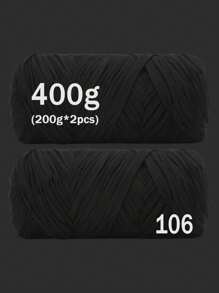 1/2 piezas Hilo de camiseta premium - 200g/pieza Hilo elástico de alta calidad, hilo de poliéster suave y elástico para proyectos de ganchillo vibrantes, ideal para decoración del hogar, manualidades DIY como tejido DIY, proyectos de ganchillo, bolsos tejidos a mano, cestas, mantas, alfombras, zapatos, pantuflas, cojines y muñecas, hilo multicolor | Hilo de poliéster | Hilo acrílico | Accesorios de tejido