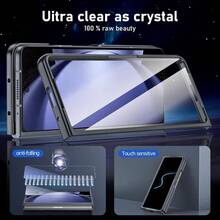 DAstter For Samsung Galaxy Z Fold 7 Case With S Pen HoldeGalaxy Z Fold7 With Screen Protector Shockproof DropProof Slim Hard PC Protective Cover For Samsung Z Fold 7Black7001 - màu đen - Xem 4