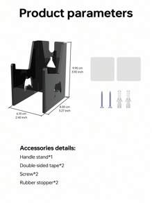 1pc Acrylic Wall-Mounted Game Controller Display Rack/Holder - Multicolor - View 9