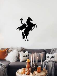 1 Stück Halloween Guillotine Ritter Wandaufkleber, Fensteraufkleber, Halloween Hexen-Medikament Schlafzimmer Aufkleber, Festliche Atmosphäre Küche Aufkleber, Neuartiger Stil Halloween Wohnzimmer Aufkleber, Halloween Kreativ Badezimmer Aufkleber, Einfach anzubringen und zu entfernen, wiederverwendbares kreatives Wohndekoration aus PVC-Material