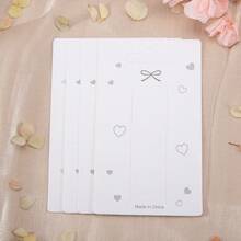 50pcs Blank Bowknot Hair Clip Card Packaging Bags, Price Tag Cards Suitable For Hair Accessories & Jewelry Display - SP0427 - View 8