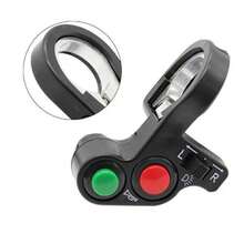 Manubrio modificato per moto, interruttore elettrico per bicicletta elettrica/scooter, pulsante di accensione/spegnimento del clacson e degli indicatori di direzione, interruttore della luce, manubrio da 7/8 per motocicletta