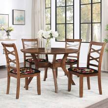 1/4/6/40 Stücke Halloween-Thema mit Totenkopf umgeben von Blumen bedruckte abnehmbare Stretch-Milchfaser-Stuhlbezüge, Restaurantstuhlbezüge - quadratische Sitzkissen für Restaurant, Küche, Esszimmer, Hotel, abnehmbare weiche Kissen-Stuhlbezüge