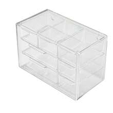 1 件亚克力透明 3/5/7 格防尘抽屉式收纳盒、文具、珠宝、化妆品收纳架 - 無色 - 查看 4
