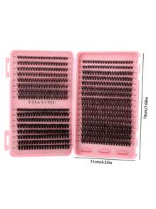 Set di controllo ciglie Ondine 640 Cluster D-Roll, estensione di pseudociglia 10-16mm, set di acconciatura ibrida, falsi ciglie per uso domestico di grande capacità 10D20D30D40D ibrido, combinazione di stili di capelli segmentati, estensione di ciglie D-Roll, capelli ricci spessi e sottili, adatto per uso quotidiano a casa, istruzioni per l'uso