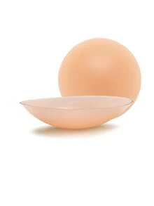 1 Pair Plus Size Silicone Invisible Nipple Covers, Suitable For Parties And Events - Khaki - View 9