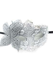 Women's Masquerade Mask, Half Face Mask With String, Party Mask With Handle, Halloween Half Face Mask (Two Styles, One With String Only, One With Handle Only) - Multicolor - View 9