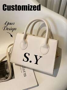 Bolso de mano de cuero PU de unicolor personalizado y personalizado, bolso cuadrado pequeño minimalista y casual, bolso de moda vintage casual para mujer, bolso de hombro mini para ir y venir, bolso cruzado de moda para salir, ideal para adolescentes, mujeres, estudiantes universitarios, principiantes y trabajadores de cuello blanco. Perfecto para la oficina, el trabajo, los negocios, el transporte. El mejor bolso de trabajo para mujeres. Bolso con inspiración retro para mujeres, glamour de Año Nuevo - Multicolor - Ver 13