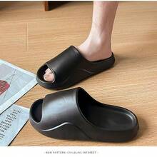 Popular EVA Men's Slippers, Couples' Indoor Slippers, Women's Outdoor Beach Slippers - Black - View 4
