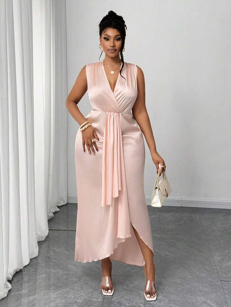 夏季女士连衣裙 女士粉色连衣裙 - 淺粉色 - 查看 1