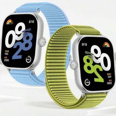 尼龙表带兼容小米手环 9Pro/8Pro 智能运动手环腕带表带适用于红米手表 5/4 替换表带配件
