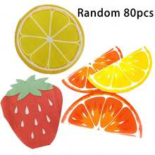 Red Strawberry Lemon, Orange Pattern Napkins, Fruit Napkins Are Perfect For Weddings, Birthdays, Tea Party Decorations, Restaurant And Hotel Party Tableware, Unique Style, Soft Tissue Paper, Suitable For Outdoor Picnics And Party Supplies, Suitable For Back To School Valentine's Day