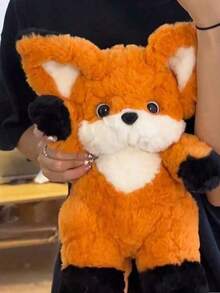 Good Night, Little Fox, Cute Fox Plush Doll And Sleep Doll - Cartoon Style Doll, Fluffy Polyester Fiber, Perfect For Birthday, Christmas, Thanksgiving Gifts, Room & Sofa Decor, Plush Doll, Plush, Birthday Gift, Stitch, Adorable Doll, Doll, Plush. - Multicolor - View 12