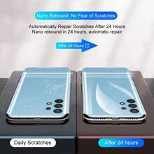 2 Pcs Back Hydrogel Film Compatible With Galaxy S25 S25Ultra 22 23 24 Ultra Plus Galaxy 22 23 24+ S21 S20 Note 20 10 Waterproof Shockproof Anti-Fall Scratch Resistant Anti-Fingerprint Full Cover - Clear - View 8