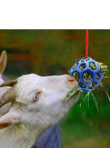 Hanging Horse Treat Ball Feeder Rack, Slow Feeder Toy With Rope, Hay Feeding Bag, Stable Resting Toy For Horses, Goats, Sheep, Stress Relief