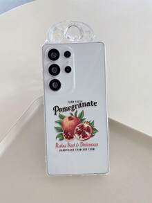 1 件个性化石榴字母图案透明防震 TPU 手机壳，适合作为送给伴侣和朋友的节日礼物，兼容三星、Nothing、Pixel、INFINIX、Redmi 系列 - 彩色 - 查看 3