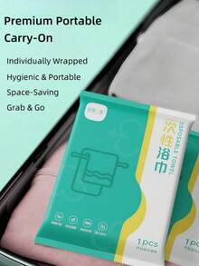 5 piezas/paquete Toallas de baño comprimidas desechables, tamaño extra grande, adecuadas para natación al aire viajes, toallas de baño comprimidas de viaje súper absorbentes y portátiles, desechables, compactas, ahorran espacio, se pueden usar para limpieza de cara y Body, suaves con la piel. - Multicolor - Ver 4