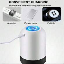 AMAZING VISION Bomba de agua en barril dispensador de agua doméstico dispensador de agua mineral presión eléctrica de agua de alimentación bomba automática de absorción de agua de barril de agua pura - Blanco y Negro - Ver 3