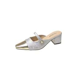 Women Heeled Sandals - 銀色 - 查看 2