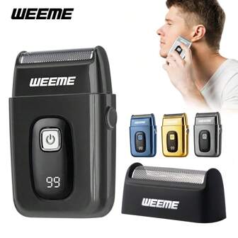  WEEME 1 件 Maquina 剃须刀，男士胡须修剪器，无线电动剃须刀，用于胡须造型和日常修饰，USB 可充电，小巧便携