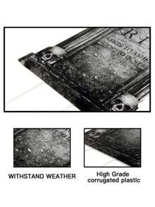 6 pezzi Decorazioni per tombe di Ognissanti con picchetti - perfette per cimitero all'aperto e decorazioni da prato