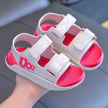 Kids Flat Sandals - Hot Pink - View 1