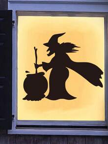 1 Stück Halloween Guillotine Ritter Wandaufkleber, Fensteraufkleber, Halloween Hexen-Medikament Schlafzimmer Aufkleber, Festliche Atmosphäre Küche Aufkleber, Neuartiger Stil Halloween Wohnzimmer Aufkleber, Halloween Kreativ Badezimmer Aufkleber, Einfach anzubringen und zu entfernen, wiederverwendbares kreatives Wohndekoration aus PVC-Material