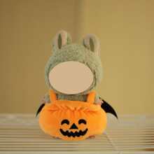 1 件南瓜服装，适合拉布布戴南瓜帽、南瓜裤、魔鬼南瓜服装，适合万圣节角色扮演和展示 - 彩色 - 查看 7