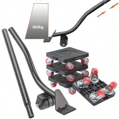 Heavy Furniture Lifter With Extension And 4-Wheel Crowbar Furniture Mover Furniture Moving Tool