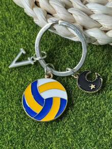 个性化排球钥匙扣礼品，送给段街运动员的礼物，感恩节和圣诞节礼物 - 黃色 - 查看 59