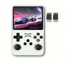 R36S 64G Retro Handheld Console Open-Source Linux System Classic Game Consoles 3.5 Inch IPS Screen Portable Video Player Built In 15000+Game Multi-Color Optional Open-Source Game Handheld Console