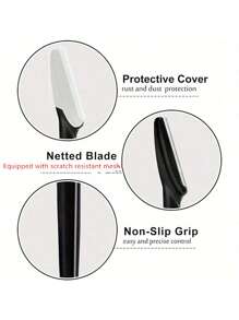 60/50/40/30/20/12/5件套便携式脱毛套装，男女通用，面部毛发修剪器，眉毛修剪器，皮肤柔滑工具，带保护箔刀片 - 米色 - 查看 7