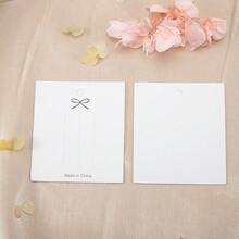 50pcs Blank Bowknot Hair Clip Card Packaging Bags, Price Tag Cards Suitable For Hair Accessories & Jewelry Display - SP0427 - View 11