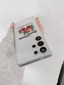 1 件个性化石榴字母图案透明防震 TPU 手机壳，适合作为送给伴侣和朋友的节日礼物，兼容三星、Nothing、Pixel、INFINIX、Redmi 系列 - 彩色 - 查看 7