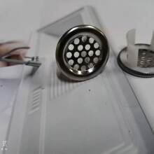 5 szt. plastikowy pierścień przelewowy do zlewu kuchennego i łazienkowego, posrebrzany, podwójny pierścień przelewowy