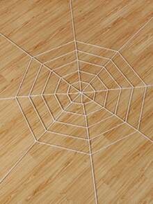 1pc Halloween Spider Web Decoration Prop, Spooky Haunted House Decor, Prank Gag Gift - Multicolor - View 2