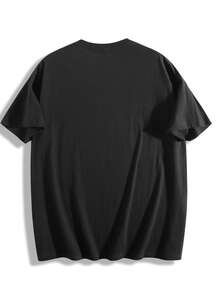 Women'S Graphic Tee- AS ABOVE SO BELOW Mystical Tree Design Short Sleeve Crew Neck-Shirt, Black& White Geometric Print Casual Top, Regular Fit All-Season Comfort, Washable, Comfortable Clothing - 黑色 - 查看 2