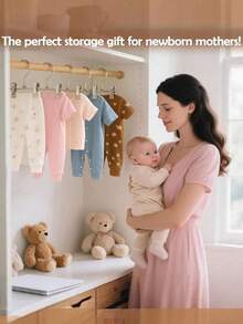 10 Stücke/Set Baby Kleiderbügel - 360° drehbare Silikonclips Kinderhosen/Hosen Bügel, platzsparender Kleiderorganizer für Babys, hochwertige Edelstahl, geeignet für Neugeborene und Kinder, Farbe zufällig - Verschiedenfarbig - Übersicht 4