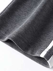 2 Peças Conjunto Esportivo Masculino, Conjunto Esportivo Casual com Capuz, Roupas de Outono