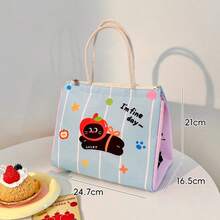 1 件卡哇伊午餐袋可爱午餐盒女士可重复使用午餐袋手提包保鲜袋冷藏手提包野餐工作、夏季户外食物袋、野餐露营袋