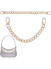 Random Vintage & New Style Gold Color Pearl Decor Bag Charm, Fashion Minimalist Elegant